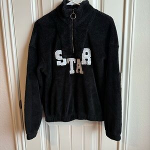 Black Fleece Pullover with STAR Logo